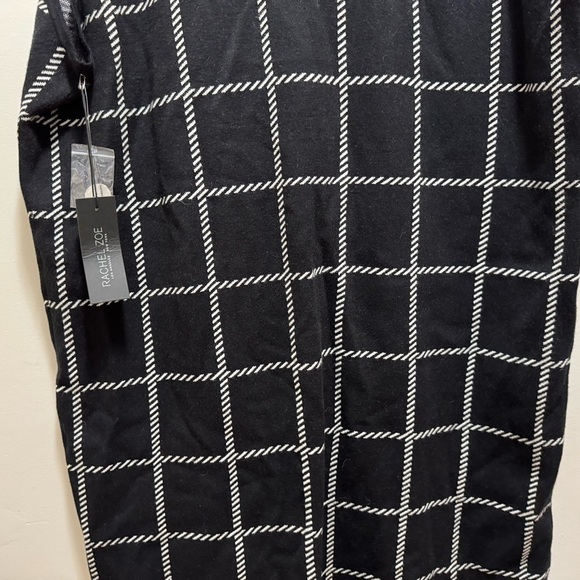 Rachel Zoe Sleeveless Collared Plaid Windowpane Long Blazer Black Vest 3X NWT - Picture 6 of 10